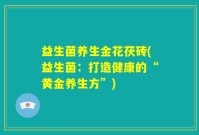 益生菌养生金花茯砖(益生菌:打造健康的“黄金养生方”)