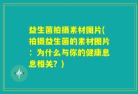 益生菌拍摄素材图片(拍摄益生菌的素材图片：为什么与你的健康息息相关？)
