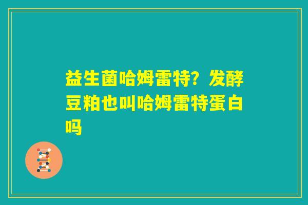 益生菌哈姆雷特?发酵豆粕也叫哈姆雷特蛋白吗 益生菌哈姆雷特?发酵豆粕也叫哈姆雷特蛋白吗
