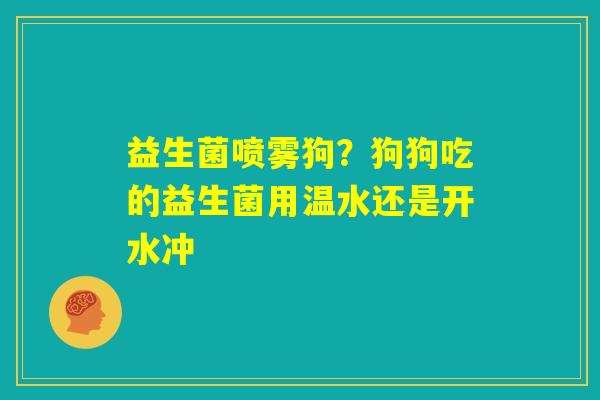 益生菌喷雾狗?狗狗吃的益生菌用温水还是开水冲 益生菌喷雾狗?狗狗吃的益生菌用温水还是开水冲