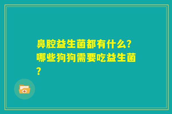 鼻腔益生菌都有什么?哪些狗狗需要吃益生菌? 鼻腔益生菌都有什么?哪些狗狗需要吃益生菌?