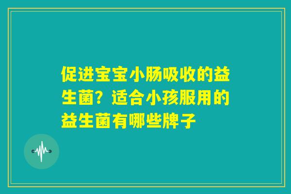 促进宝宝小肠吸收的益生菌？适合小孩服用的益生菌有哪些牌子