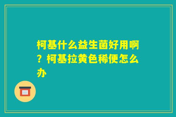 柯基什么益生菌好用啊?柯基拉黄色稀便怎么办 柯基什么益生菌好用啊?柯基拉黄色稀便怎么办