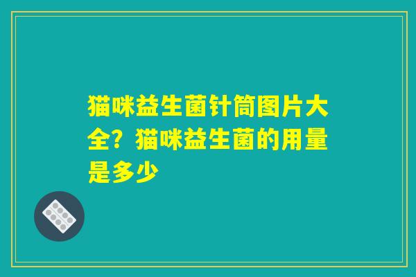 猫咪益生菌针筒图片大全?猫咪益生菌的用量是多少 猫咪益生菌针筒图片大全?猫咪益生菌的用量是多少