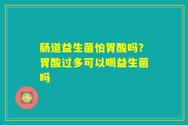 肠道益生菌怕胃酸吗？胃酸过多可以喝益生菌吗