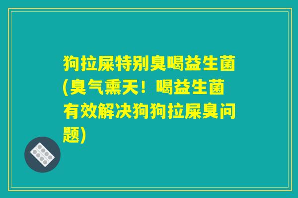 狗拉屎特别臭喝益生菌(臭气熏天!喝益生菌有效解决狗狗拉屎臭问题) 狗拉屎特别臭喝益生菌(臭气熏天!喝益生菌有效解决狗狗拉屎臭问题)