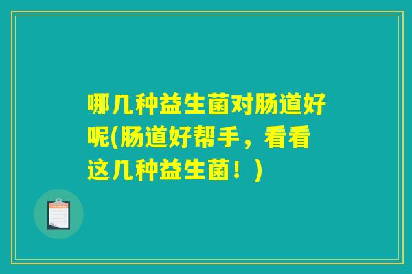 哪几种益生菌对肠道好呢(肠道好帮手，看看这几种益生菌！)