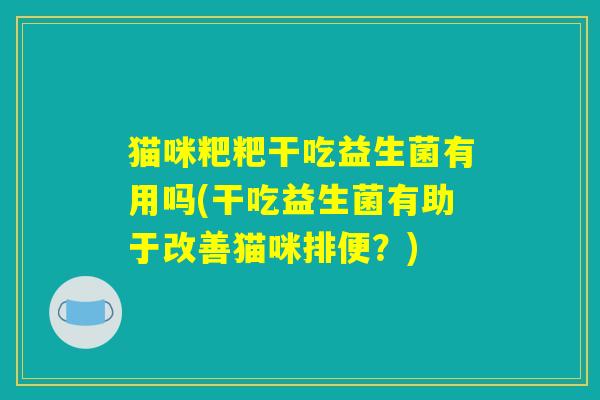 猫咪粑粑干吃益生菌有用吗(干吃益生菌有助于改善猫咪排便？)