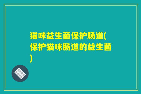 猫咪益生菌保护肠道(保护猫咪肠道的益生菌) 猫咪益生菌保护肠道(保护猫咪肠道的益生菌)