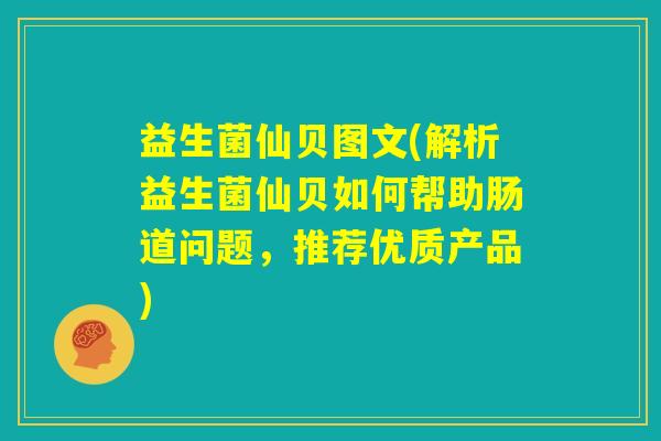 益生菌仙贝图文(解析益生菌仙贝如何帮助肠道问题，推荐优质产品)