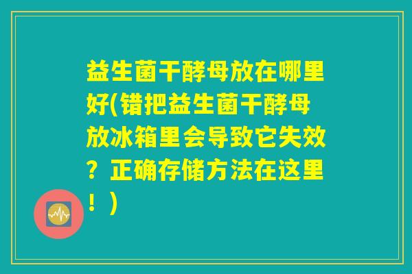 益生菌干酵母放在哪里好(错把益生菌干酵母放冰箱里会导致它失效？正确存储方法在这里！)