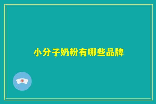 小分子奶粉有哪些品牌