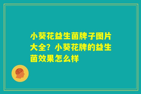 小葵花益生菌牌子图片大全？小葵花牌的益生菌效果怎么样