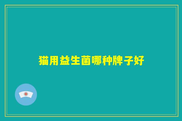 猫用益生菌哪种牌子好