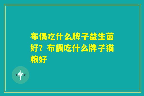 布偶吃什么牌子益生菌好?布偶吃什么牌子猫粮好 布偶吃什么牌子益生菌好?布偶吃什么牌子猫粮好