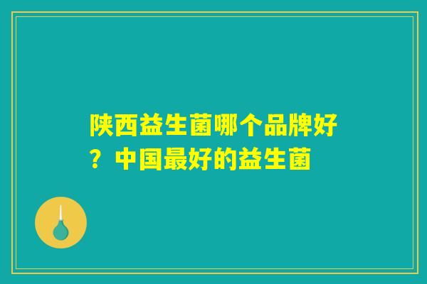 陕西益生菌哪个品牌好？中国最好的益生菌
