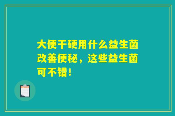 大便干硬用什么益生菌改善便秘,这些益生菌可不错! 大便干硬用什么益生菌改善便秘,这些益生菌可不错!