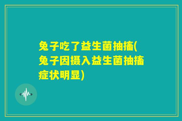 兔子吃了益生菌抽搐(兔子因摄入益生菌抽搐症状明显)