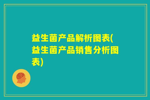 益生菌产品解析图表(益生菌产品销售分析图表)