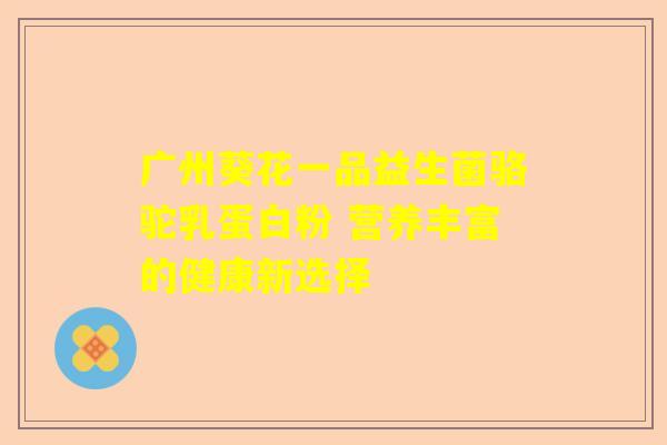 广州葵花一品益生菌骆驼乳蛋白粉 营养丰富的健康新选择